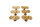 Antiker Bauhaus Fenstergriff aus Messing FG0534