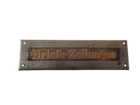 Antike Jugendstil Briefklappe aus Eisen BK0149