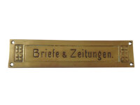 Antike Jugendstil Briefklappe aus Messing BK0239