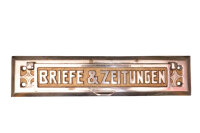 Antike Gründerzeit Briefklappe aus Eisen BK0262