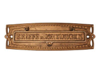 Antike Jugendstil Briefklappe aus Eisen BK0274