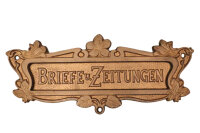 Antike Gründerzeit Briefklappe aus Eisen BK0407