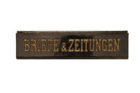 Antike Jugendstil Briefklappe aus Eisen BK0556