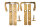 Antiker Art Deco Türbeschlag aus Messing TB0568
