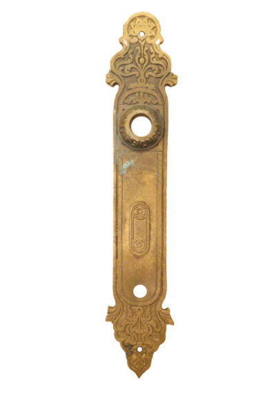 Antikes Jugendstil  Türschild aus Messing ES0251