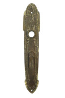 Antikes Jugendstil  Türschild aus Messing ES0412