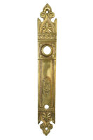 Antikes Jugendstil  Türschild aus Messing ES0457