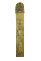 Antikes Jugendstil  Türschild aus Messing ES0495