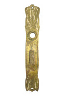 Antikes Jugendstil Türschild aus Messing ES0545