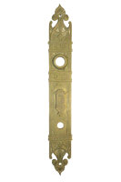 Antikes Jugendstil Türschild aus Messing ES0554