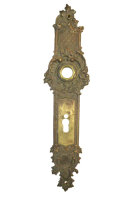 Antikes Gründerzeit Türschild aus Messing ES0559