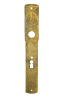 Antikes Jugendstil Türschild aus Messing ES0580
