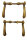Antikes Paar Jugendstil Türgriffe aus Messing PG0036