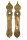 Antikes Paar Jugendstil Türschilder aus Messing PS0077