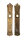 Antikes Paar Jugendstil Türschilder aus Messing PS0174