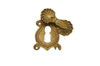 Antike Gründerzeit Schlüssellochrosette aus Messing RS0001