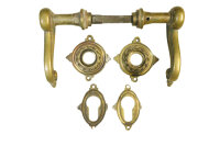 Antiker Jugendstil Türknauf aus Messing KN0125