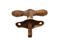 Antiker Bauhaus Fenstergriff aus Messing FG0018